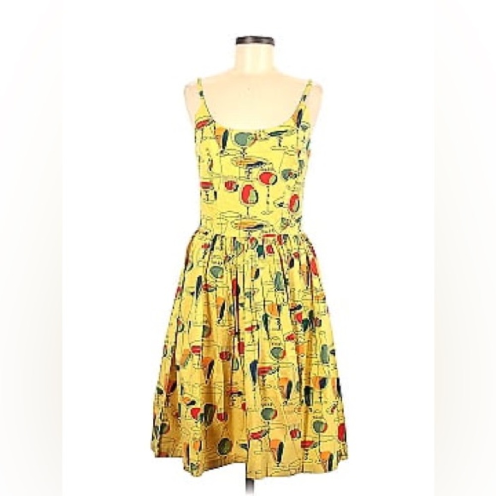Tatyana Yellow Cheers Swing Dress 3xl 3x